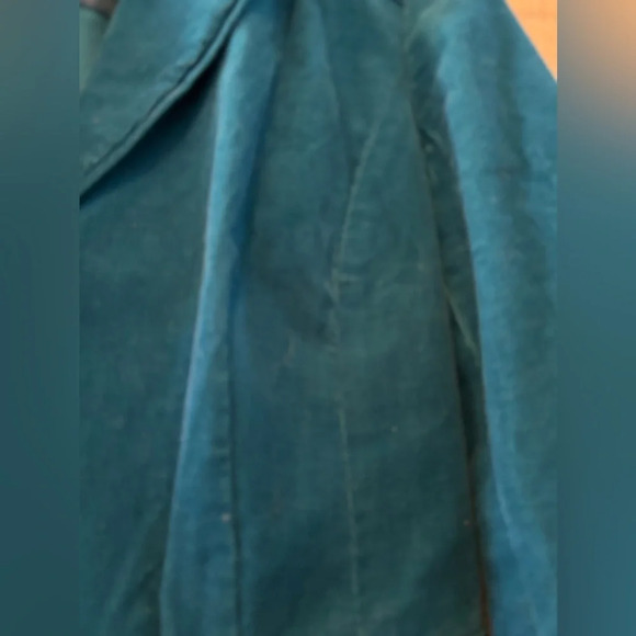 Halogen Blazer Size M Fine Corduroy Woman’s, 3 button front. Teal. Well made. - Picture 7 of 14